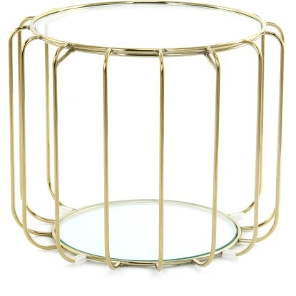 Kayoom Beistelltisch Shirley Gold Ø 40 Cm X 50 Cm – Bild 4