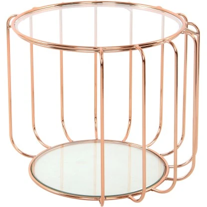 Kayoom Beistelltisch Shirley Rosé Ø 40 Cm X 50 Cm