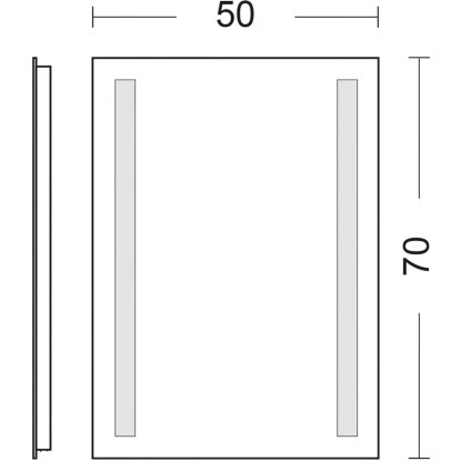 DSK Design LED-Lichtspiegel Silver Dream 50 Cm X 70 Cm – Bild 5