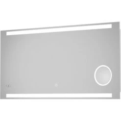 DSK Design LED-Lichtspiegel Silver Rey 120 Cm X 60 Cm