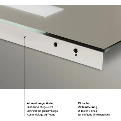 DSK Design LED-Lichtspiegel Silver Time 120 Cm X 60 Cm – Bild 4