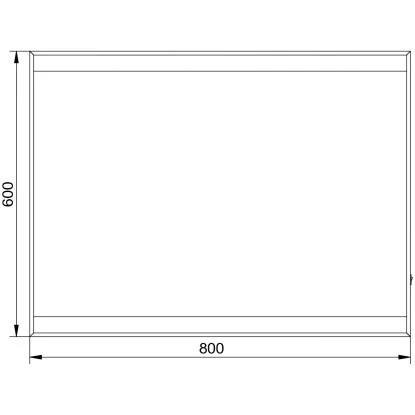 DSK Design LED-Lichtspiegel Black Stark 80 Cm X 60 Cm â Bild 7