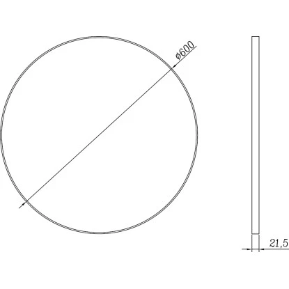 DSK Design Rundspiegel Black Rondo Negro Ø 60 Cm – Bild 7