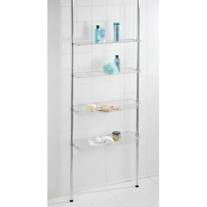 Wenko Teleskopregal Ellera Chrom 65 - 285 Cm X 71 Cm X 20 Cm – Bild 2