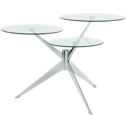 Kayoom Beistelltisch Triplet Silber 75 Cm X 60 Cm X 46 Cm