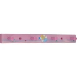Siro Hakenleiste SM8177 Kunststoff Kinder Fee Rosa Glitzerstein Länge 300 Mm