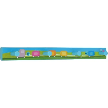 Siro Hakenleiste SM8177 Kunststoff Kinder Zug Blau Glitzerstein Länge 300 Mm