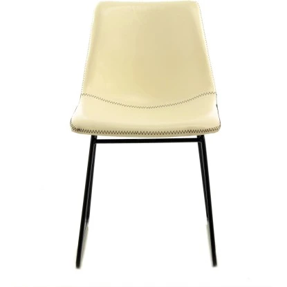 Kayoom Stuhl Caila 110 2er-Set Weiß - Creme 56,5 Cm X 80 Cm X 48,5 Cm – Bild 2