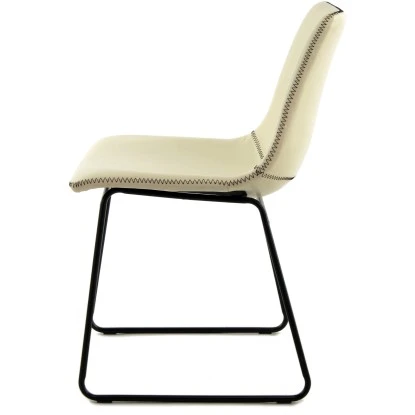 Kayoom Stuhl Caila 110 2er-Set Weiß - Creme 56,5 Cm X 80 Cm X 48,5 Cm – Bild 3