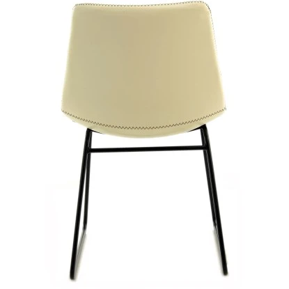 Kayoom Stuhl Caila 110 2er-Set Weiß - Creme 56,5 Cm X 80 Cm X 48,5 Cm – Bild 4