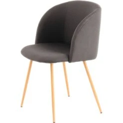 Kayoom Stuhl Celina 210 2er-Set Schwarz 54 Cm X 84 Cm X 56 Cm