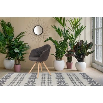 Kayoom Stuhl Chadwick 110 2er-Set Schwarz - Braun 59 Cm X 82 Cm X 55 Cm – Bild 7