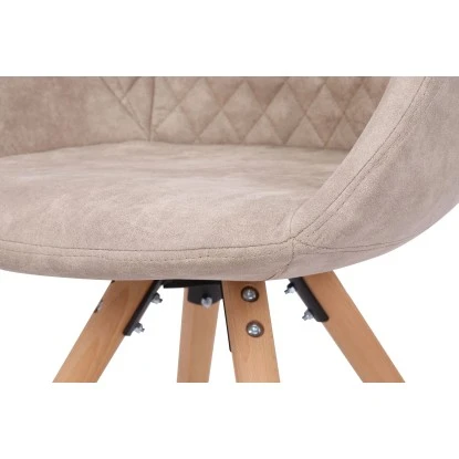 Kayoom Stuhl Chadwick 110 2er-Set Weiß - Creme 59 Cm X 82 Cm X 55 Cm – Bild 5