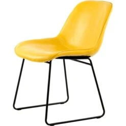 Kayoom Stuhl Cora 110 2er-Set Gelb 64,5 Cm X 79 Cm X 49,5 Cm
