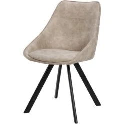 Kayoom Stuhl Cowboy 110 2er-Set Hellbraun 50 Cm X 83 Cm X 61 Cm