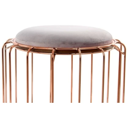 Kayoom Beistelltisch-Hocker Pouf Comfortable Hellviolett-Rosé Ø 50 Cm X 45 Cm – Bild 5