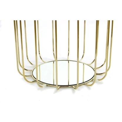 Kayoom Beistelltisch-Hocker Pouf Comfortable Türkis-Gold Ø 50 Cm X 45 Cm – Bild 6