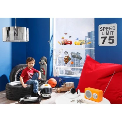 Komar Fenstersticker Cars 3 Autos 31 Cm X 31 Cm – Bild 2