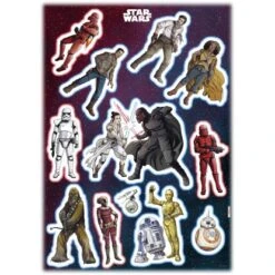 Komar Deko-Sticker Star Wars Heroes Villains 50 Cm X 70 Cm