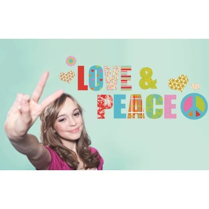 Komar Deko-Sticker Love And Peace 100 Cm X 70 Cm – Bild 2