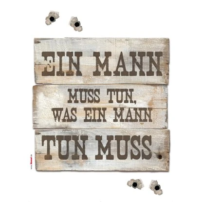Komar Deko-Sticker Ein Mann Muss Tun 50 Cm X 70 Cm – Bild 2