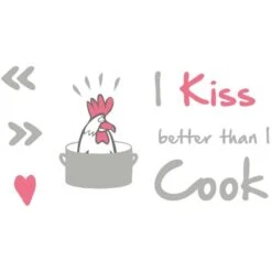 Komar Deko-Sticker I Kiss Better Than 50 Cm X 70 Cm