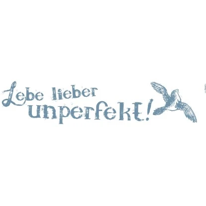 Komar Deko-Sticker Lebe Lieber Unperfekt 14 Cm X 70 Cm