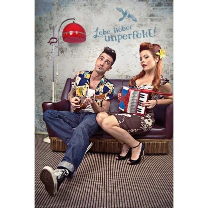 Komar Deko-Sticker Lebe Lieber Unperfekt 14 Cm X 70 Cm – Bild 2