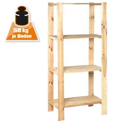 Holz-Schwerlast-Schraubregal FSC® 174 Cm X 80 Cm X 50 Cm Naur – Bild 2