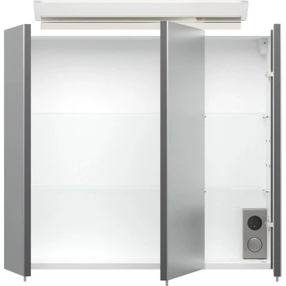 Posseik Badmöbel-Set Homeline 70 Cm Anthrazit Seidenglanz 3-teilig – Bild 5