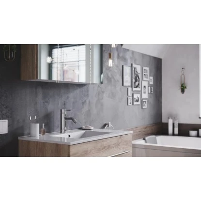 Posseik Badmöbel-Set Homeline 80 Cm Eiche Hell 3-teilig – Bild 6