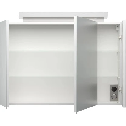 Posseik Badmöbel-Set Homeline 90 Cm Weiß Hochglanz 3-teilig – Bild 5