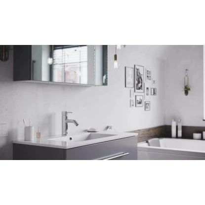 Posseik Badmöbel-Set Homeline 90 Cm Anthrazit Seidenglanz 3-teilig – Bild 6