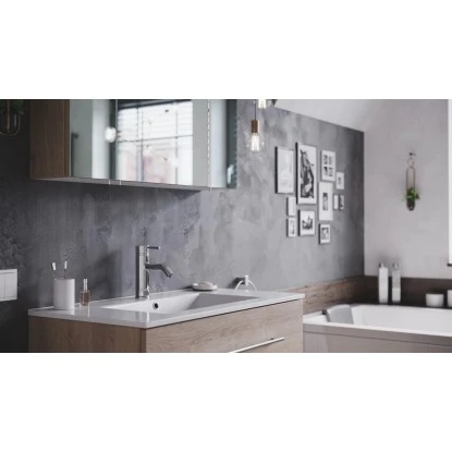 Posseik Badmöbel-Set Homeline 90 Cm Eiche Hell 3-teilig – Bild 6