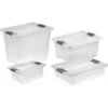 Kristallboxen Cornelia 4er-Set Transparent