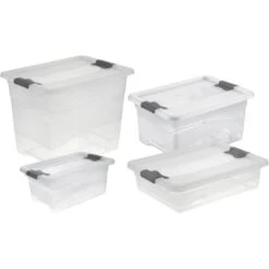 Kristallboxen Cornelia 4er-Set Transparent