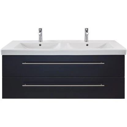 Villeroy & Boch Doppel-Waschplatz 130 Cm Subway 2.0 Anthrazit Seidenglanz – Bild 2