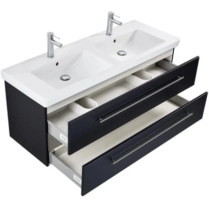 Villeroy & Boch Doppel-Waschplatz 130 Cm Subway 2.0 Anthrazit Seidenglanz – Bild 3