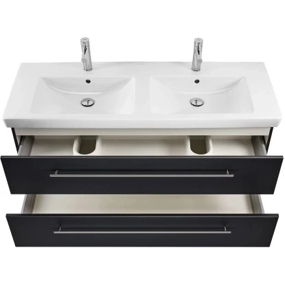 Villeroy & Boch Doppel-Waschplatz 130 Cm Subway 2.0 Anthrazit Seidenglanz – Bild 6