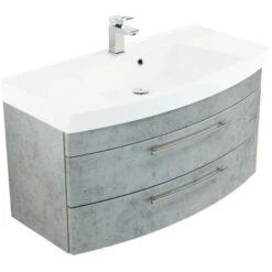 Posseik Waschplatz Luna 100,5 Cm Beton