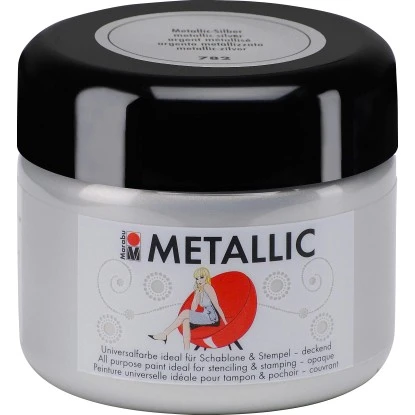 Marabu Metallic Deckend 225 Ml Metallic-Silber