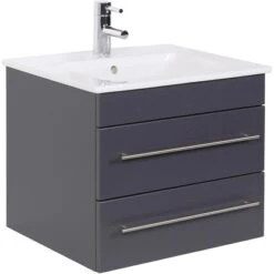 Villeroy & Boch Waschplatz 60 Cm Venticello Anthrazit Seidenglanz