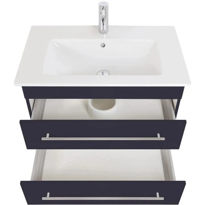 Villeroy & Boch Waschplatz 80 Cm Venticello Anthrazit Seidenglanz – Bild 5