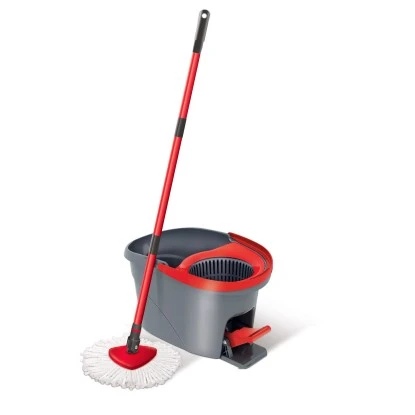 Vileda Easy Wring & Clean Wischmop-Set Inkl. 2 Köpfen Und Stielhalterung