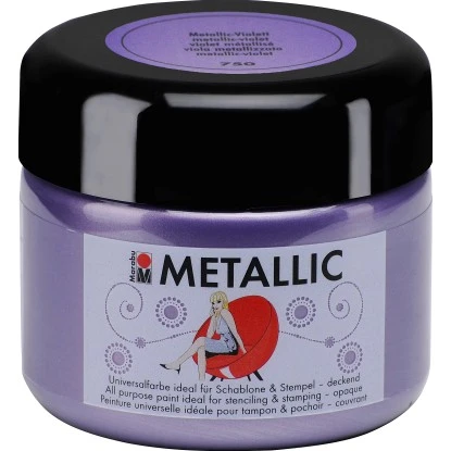 Marabu Metallic Deckend 225 Ml Metallic-Violett
