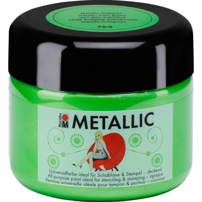 Marabu Metallic Deckend 225 Ml Metallic-Hellgrün