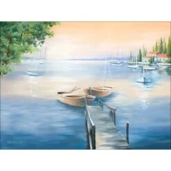 Leinwandbild Lago Di Como 57 Cm X 77 Cm