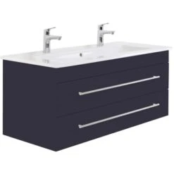 Villeroy & Boch Doppel-Waschplatz 120 Cm Venticello Anthrazit Seidenglanz