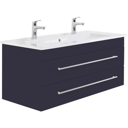Villeroy & Boch Doppel-Waschplatz 120 Cm Venticello Anthrazit Seidenglanz