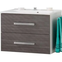 Fackelmann Waschbeckenunterschrank 80 Cm Como Weiß-Pinie